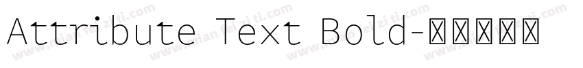 Attribute Text Bold字体转换